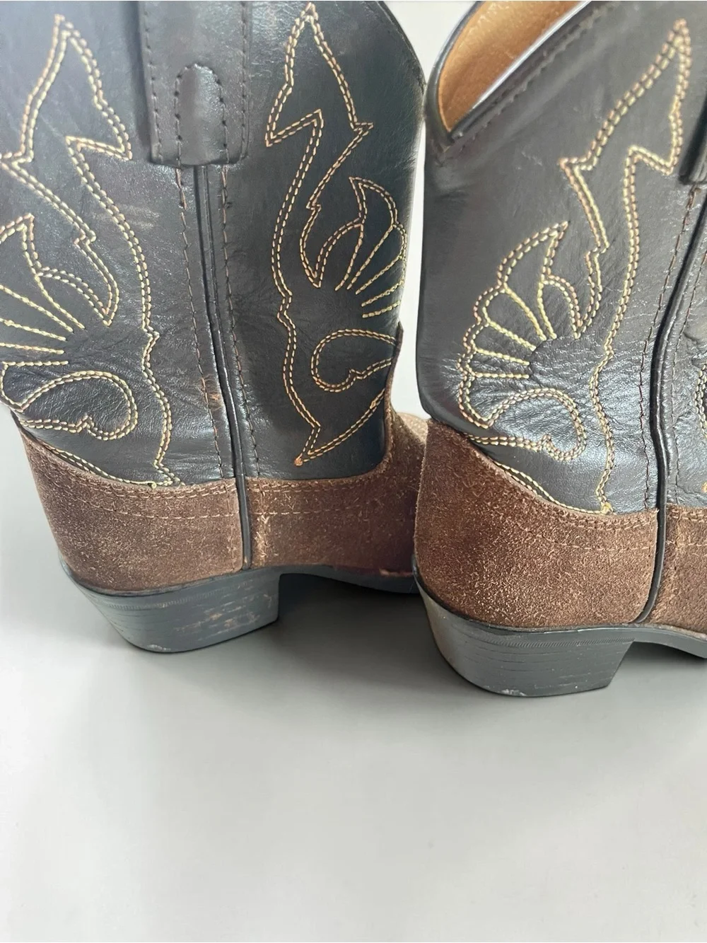 MASTERSON BOOT CO. VGUC Genuine Leather Brown Western Cowboy Boots